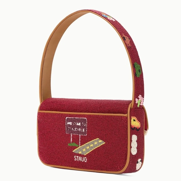 STAUD Tommy Beaded Bag Folk Town - Picture 3 of 10